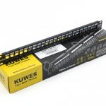 KUWES 24-Port CAT7 Patch Panel with SFTP Keystone Jacks