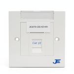 Cat5E single-port fixed keystone faceplate JE