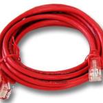5 MTR CAT5E UTP PATCH CORD RED JE- FULL COPPER