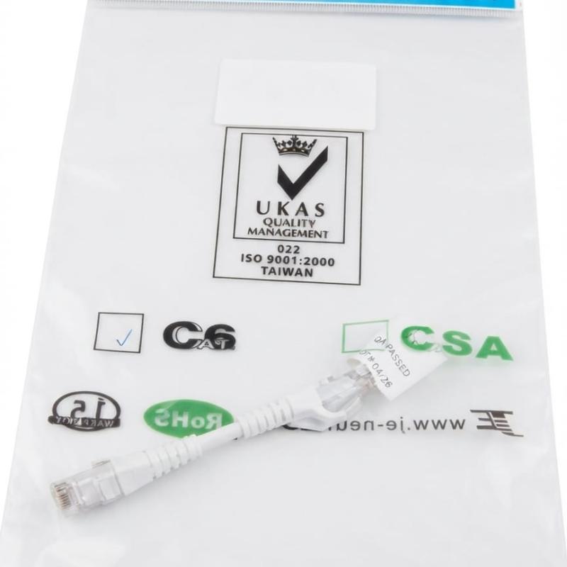 0.1M (10cm) RJ45 Ethernet Cable Cat6 UTP Patch Cord Grey JE