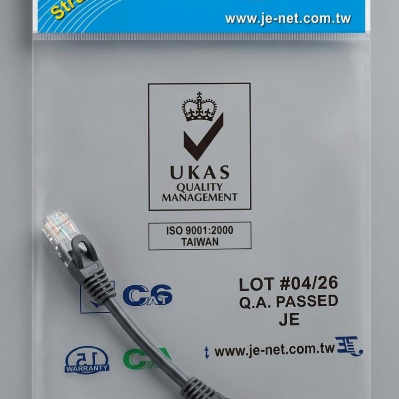 0.15M (15cm) RJ45 Ethernet Cable Cat6 UTP Patch Cord Black JE