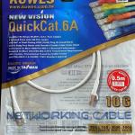 KUWES  U/FTP CAT6A LAN PATCH CORD GREY 0.5 MTR