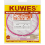 KUWES 1 MTR LC–LC 50/125μm Duplex MM Fiber Patch Cord LSZH