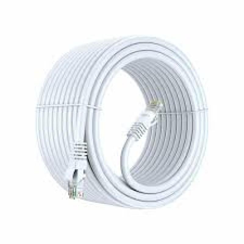 15.0 MTR CAT6 UTP PATCH CORD WHITE JE- FULL COPPER