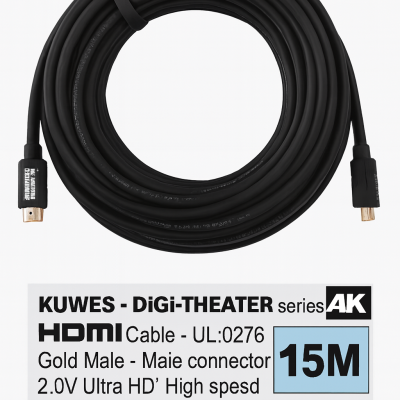 Kuwes Hdmi Cable 4K- 15MTR