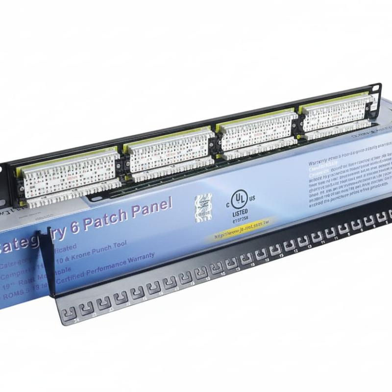 24-port UTP CAT6 loaded patch panel JE