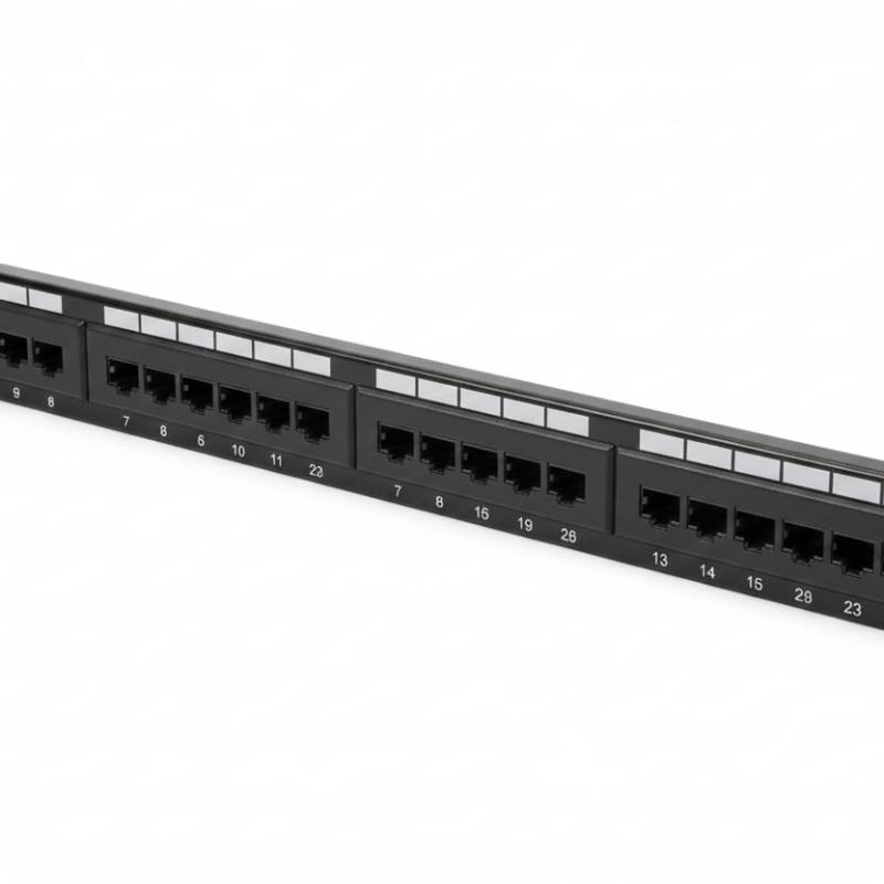 KUWES Cat.6+ 24-Port Loaded Patch Panel