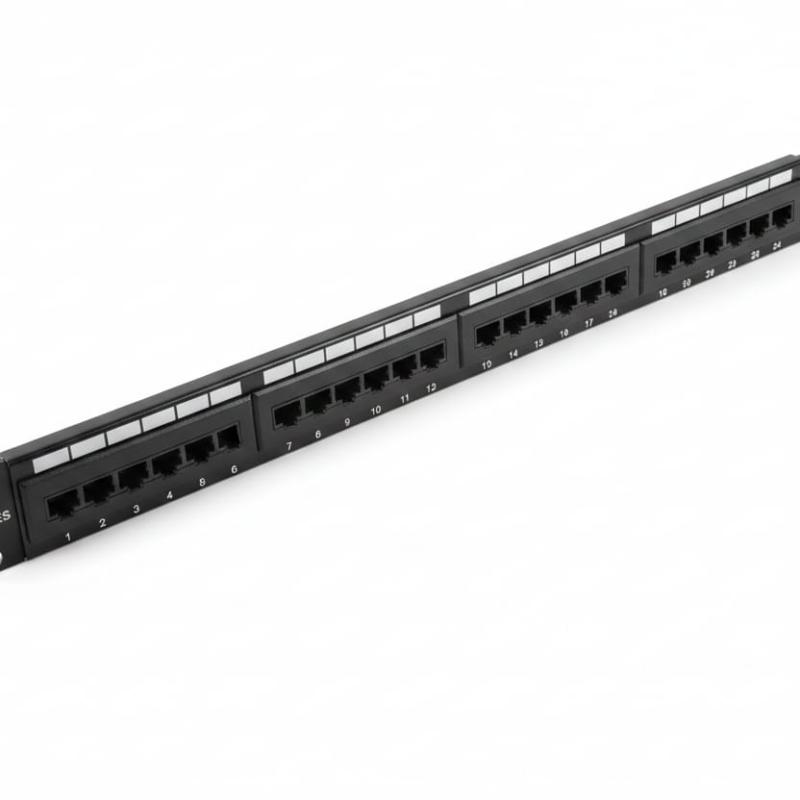 KUWES Cat.6+ 24-Port Loaded Patch Panel