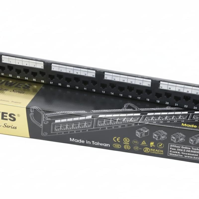 Kuwes 24-Port Cat6A 10G Patch Panel