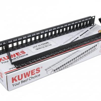KUWES 24-port UTP unloaded patch panel