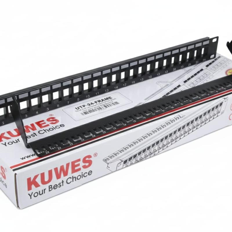 KUWES 24-port UTP unloaded patch panel