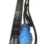 AMT 24-WAY PDU (20 × C13 + 4 × C19) WITH 32A INDUSTRIAL PLUG