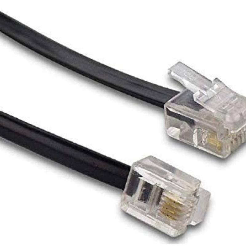 AMT Handmade Telephone Landline Extension Cord RJ-11 6P4C Plugs