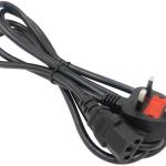AMT 3 MTR POWER CABLE 3 PIN UK TO C13 CABLE 1.0 mm² FULL COPPER