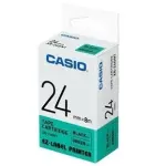 Casio 24mm Black on Green Label Tape