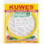 KUWES LC/APC to LC/APC Duplex Fiber Optic Patch Cord – 5M