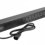 AMT 6 WAY UK TYPE PDU WITH C14 PLUG
