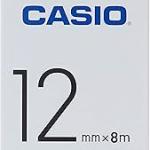 Casio 12mm Black on White Label Tape