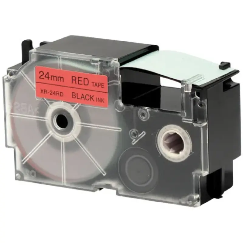 Casio 24mm Black on Red Label Tape