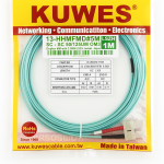 KUWES 1 MTR SC–SC 50/125μm Duplex MM Fiber Patch Cord LSZH