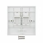 KUWES DUAL PORT RJ45 FACE PLATE
