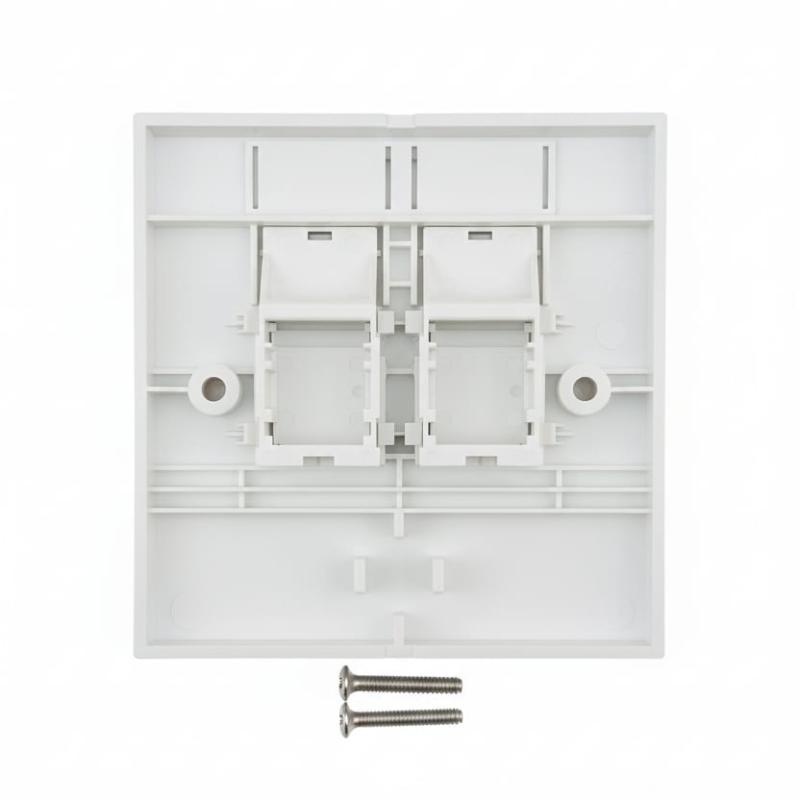 KUWES DUAL PORT RJ45 FACE PLATE