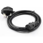 AMT 3 MTR POWER CABLE 3 PIN UK TO C13 CABLE 1.0 mm² FULL COPPER