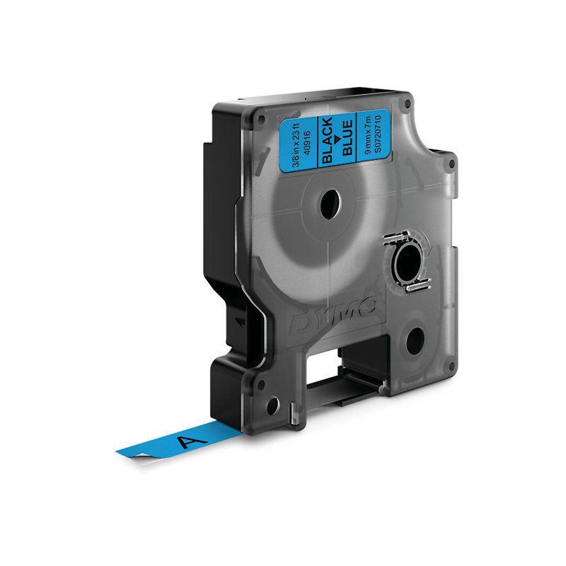 Dymo D1 40916 Labeling Tape – 9mm x 7m – Black on Blue Durable Label Tape for Label Manager Printers
