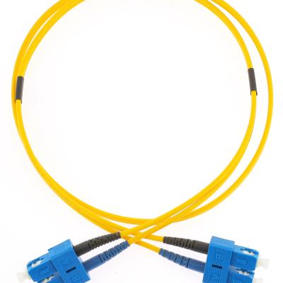 KUWES 1 MTR SC–SC 9/125μm Duplex SM Fiber Patch Cord LSZH
