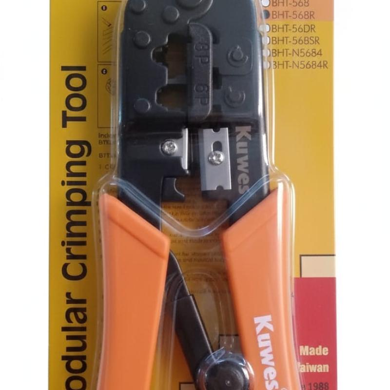 Kuwes Professional Crimper for RJ45 / RJ12 / RJ11 Modular Connectors
