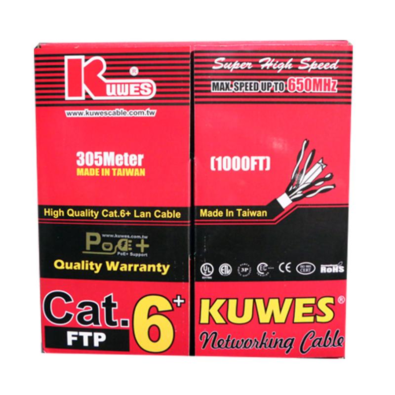 Kuwes Cat6 Ftp 23Awg 305 Meter Cable – Grey Kuwes