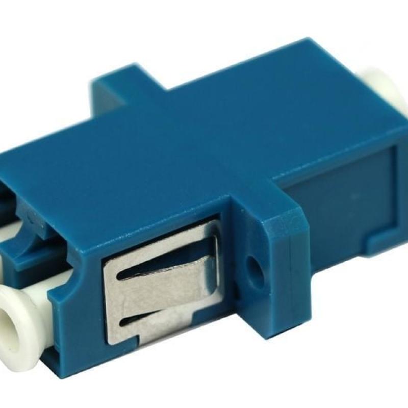 LC Duplex Single-Mode (SM) Fiber Optic Adapter / Coupler