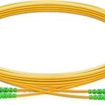 KUWES SC/APC to SC/APC Duplex Fiber Optic Patch Cord – 1M