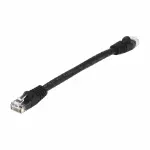 0.3 MTR CAT6 UTP PATCH CORD BLACK JE- FULL COPPER