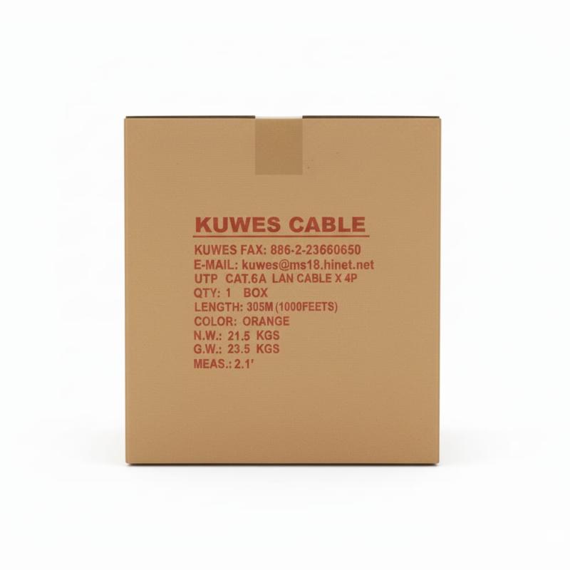 KUWES UTP CAT6A 305 MTR 23AWG ORANGE