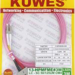 KUWES 3 MTR LC–SC 50/125μm Duplex MM Fiber Patch Cord LSZH