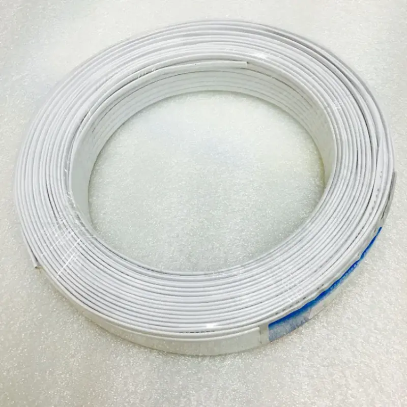 4 Core Flat Telephone Cable Roll White 100 Yards