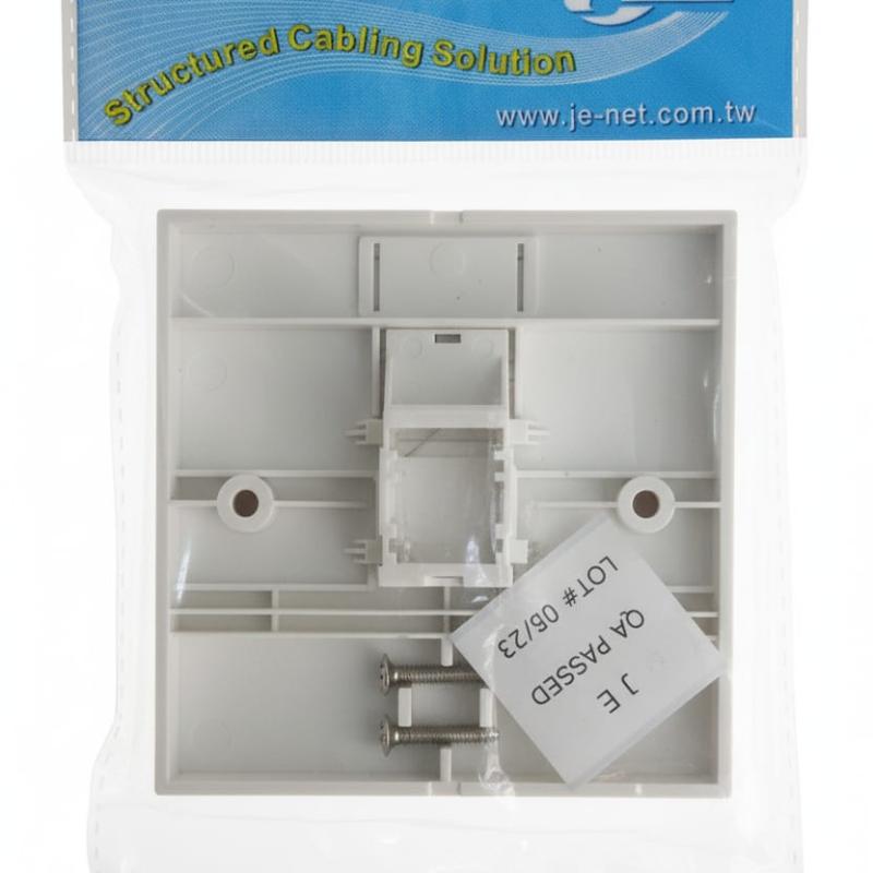 JE SINGLE PORT RJ45 FACE PLATE