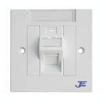 JE ANGULAR SINGLE PORT RJ45 FACE PLATE