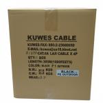 Kuwes F/UTP CAT6A 23AWG Outdoor Cable PE Jacket Black 305m
