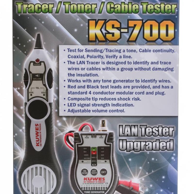 KUWES  3-in-1 Professional Tracer / Toner / Cable Tester KS-700