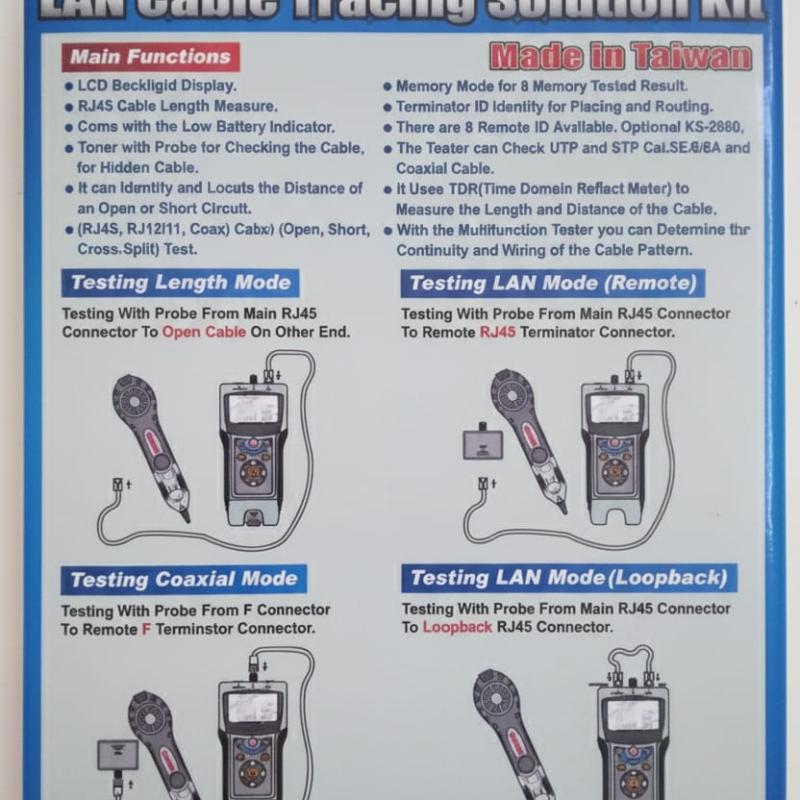KUWES KS-2670 – LAN Cable Testing Solution Kit