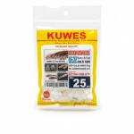 KUWES EZ RJ45 PASSTHROUGH CAT6 CONNECTORS (PACK OF 25PCS)