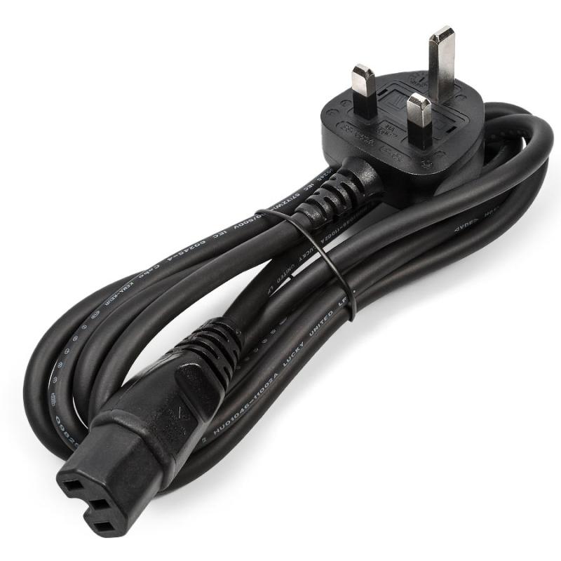 AMT 1.8 MTR POWER CABLE 3 PIN UK TO C15 CABLE 1.5 mm² FULL COPPER
