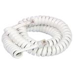 AMT RJ11 6P4C coiled telephone cord, coil length 1.4FT, stretchable up to 3.5M
